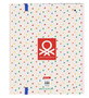 Carpeta de anillas Benetton Topitos (27 x 32 x 3.5 cm)