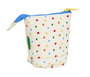 Estuche Cubilete Benetton Topitos Blanco (8 x 19 x 6 cm)