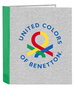 Carpeta de anillas Benetton Pop Gris A4 (27 x 33 x 6 cm)