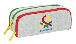 Portatodo Triple Benetton Pop Gris (21 x 8 x 8 cm)