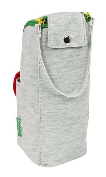 Estuche Escolar Benetton Pop Gris (6 x 21 x 6 cm)