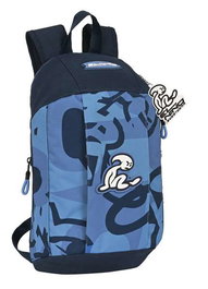Safta Mini Mochila "Bahia" 22x39x10 Cremallera Vertical Niño Polyester Azul