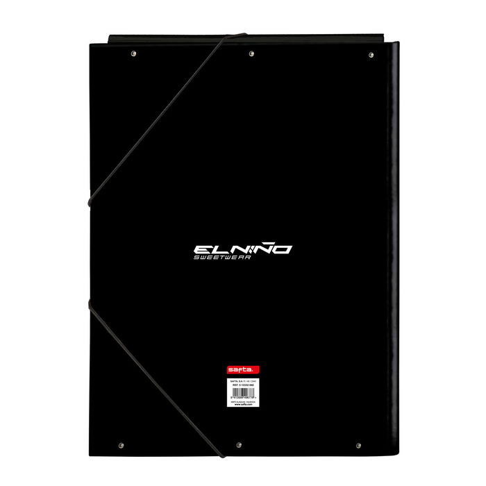 Carpeta Clasificadora El Niño Green bali Negro A4