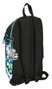 Safta Mini mochila cremallera vertical Green Bali Negro 22x39x10cm