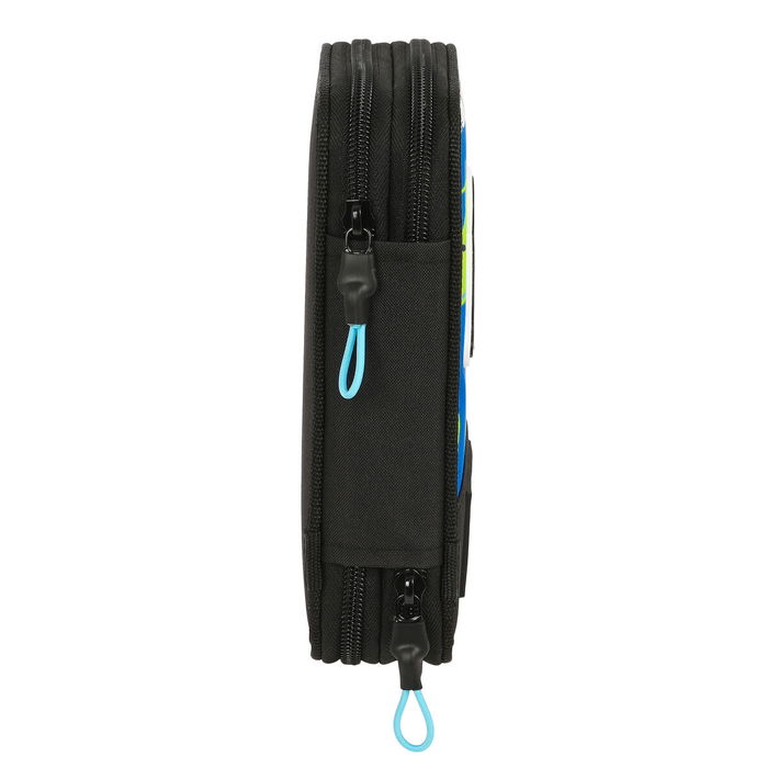 Estuche Escolar con Accesorios El Niño Green bali Negro 12.5 x 19.5 x 4 cm (28 piezas)