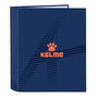 Carpeta de anillas Kelme Navy blue Naranja Azul marino A4 (27 x 33 x 6 cm)