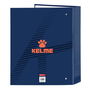 Carpeta de anillas Kelme Navy blue Naranja Azul marino A4 (27 x 33 x 6 cm)