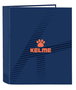 Carpeta de anillas Kelme Navy blue Naranja Azul marino A4 (27 x 33 x 6 cm)