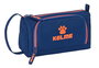 Estuche Escolar con Accesorios Kelme Navy blue Naranja Azul marino 20 x 11 x 8.5 cm (32 Piezas)