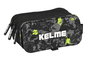 Portatodo Triple Kelme Jungle Negro Gris Lima (21,5 x 10 x 8 cm)