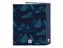 Safta Carpeta de 4 Anillas Ecko Unltd. Peaks Lomo Ancho Azul Marino