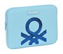 Funda para Portátil Benetton Sequins Azul claro (31 x 23 x 2 cm)