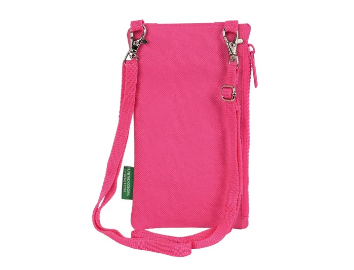 Safta Monedero Portamóvil Benetton Raspberry Rosa Fucsia