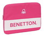 Funda para Portátil Benetton Raspberry Fucsia (34 x 25 x 2 cm)