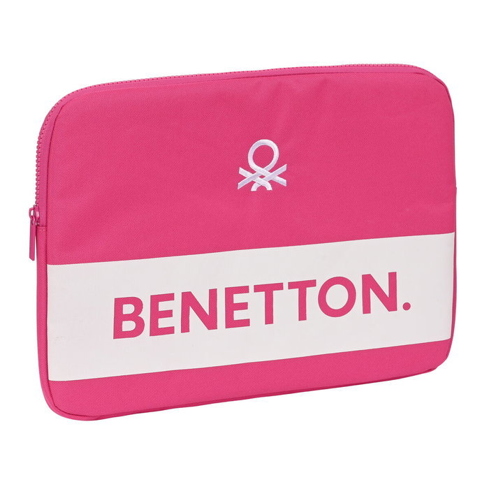Funda para Portátil Benetton Raspberry Fucsia (34 x 25 x 2 cm) Funda para Portátil Benetton Raspberry Fucsia (34 x 25 x 2 cm)