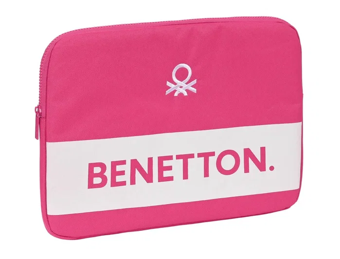 Safta Funda Benetton Raspberry para Portátil 14'' Rosa Fucsia