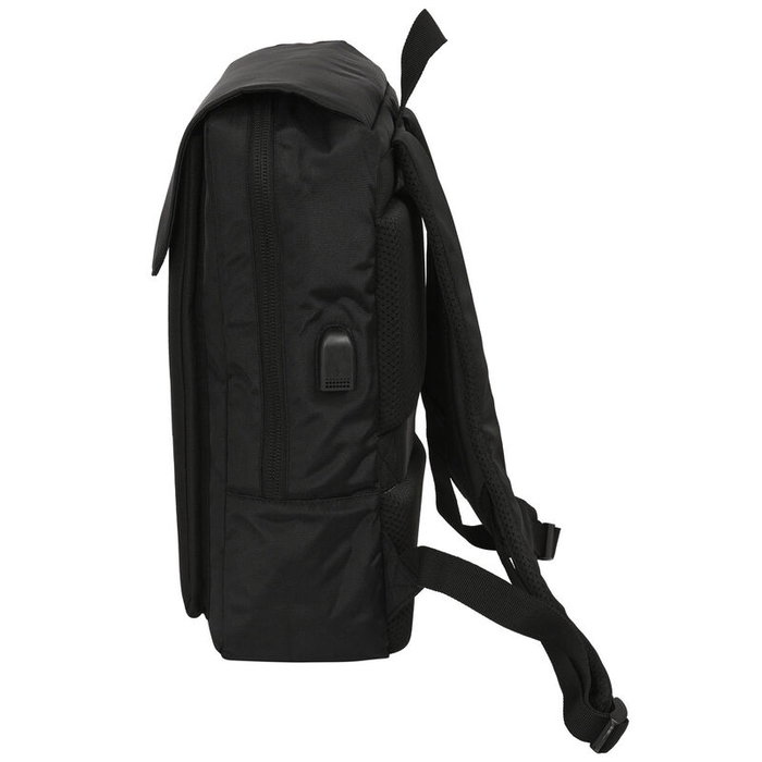 SAFTA Mochila Mickey Disney 39cm con Puerto USB y Compartimento para Portátil 13.3"