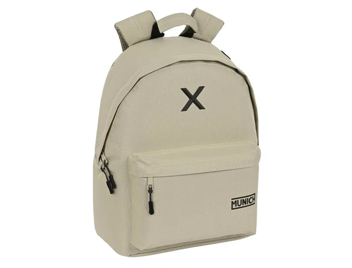 Safta Mochila Munich Basics para Portátil 14,1 Pulgadas Beige Topo