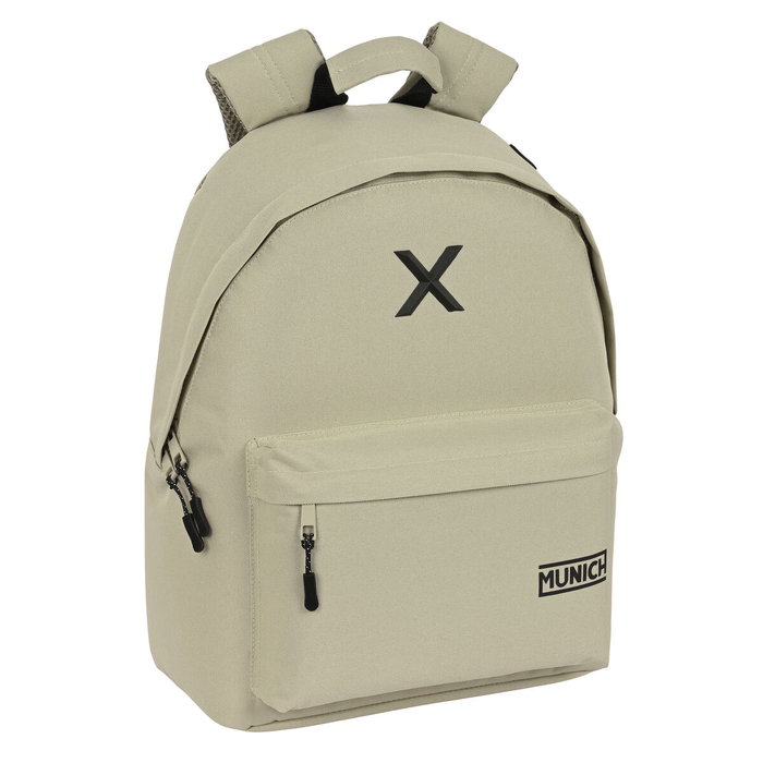Safta Mochila Munich Basics para Portátil 14,1 Pulgadas Beige Topo