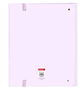 Safta Carpeta 4 Anillas 35 Mm Con Recambio, Color Lila, Tamaño 27x32x3,5