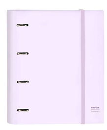 Safta Carpeta 4 Anillas 35 Mm Con Recambio, Color Lila, Tamaño 27x32x3,5