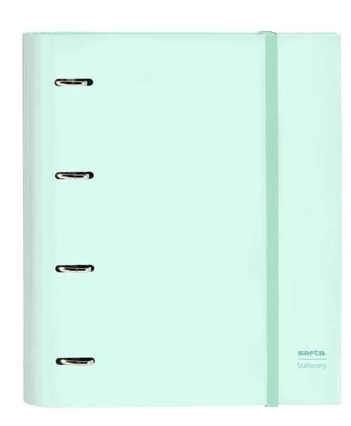 Safta Carpeta 4 Anillas 35mm con Recambio Menta 27x32x3,5 cm Safta Carpeta 4 Anillas 35mm con Recambio Menta 27x32x3,5 cm