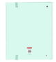 Safta Carpeta 4 Anillas 35mm con Recambio Menta 27x32x3,5 cm