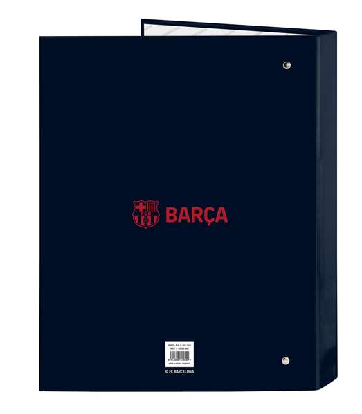 Safta Carpeta Folio 4 Ani.Mixtas F.C.Barcelona Corporativa 26,5x33x4 Azul Marino