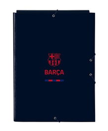 Safta Carpeta Folio 3 Solapas F.C.Barcelona Corporativa 26x33,5x2,5 Azul Marina