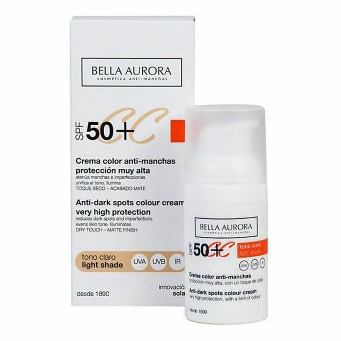 Bella Aurora CC CREAM anti-manchas SPF50+ tono claro Bella Aurora CC CREAM anti-manchas SPF50+ tono claro