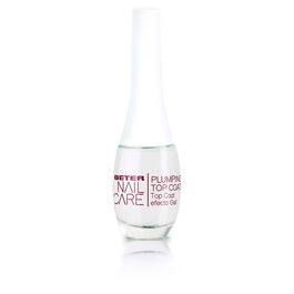 Beter Top Coat Efecto Gel Brillo y Volumen para Uñas Esmaltadas, Acabado Gel Sin Lámpara UV, 11 ml, Tratamientos Manicura Pedicura