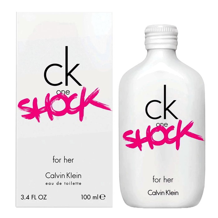 Calvin Klein CK Shock For Her Eau De Toilette Vaporizador 100 mL - Fragancia Oriental Especiada, Notas de Flor de la Pasión, Chocolate y Vainilla