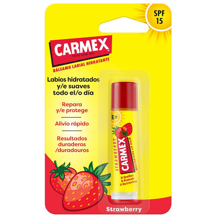 Carmex Bálsamo Labial Stick Sabor Fresa SPF 15 Carmex Bálsamo Labial Stick Sabor Fresa SPF 15
