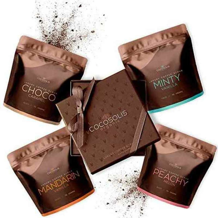 Cocosolis Luxury Coffee Scrub Box 4x70g