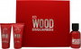 DSquared² Red Wood Gift Set 50ml EDT + 50ml Body Lotion + 50ml Shower Gel