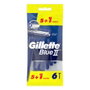 Gillette Maquinilla de Afeitar Blue II Fija Pack 5 + 1 Uds Azul Plástico Cromo