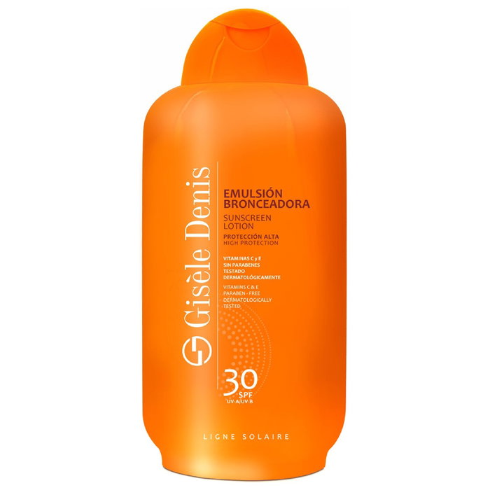 Gisele Denis Emulsión Protectora Bronceadora SPF30 400 mL con Protección UVA/UVB