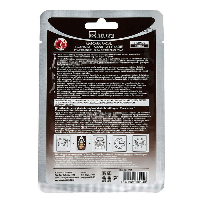 Idc Instituto Español Mascarilla Facial Granado con Manteca de Karité 22 gr
