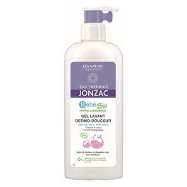 Jonzac Gel de Baño Dermo-Douceur 1000 mL - Limpieza Suave para Bebé, Hipoalergénico, Orgánico, pH Neutro