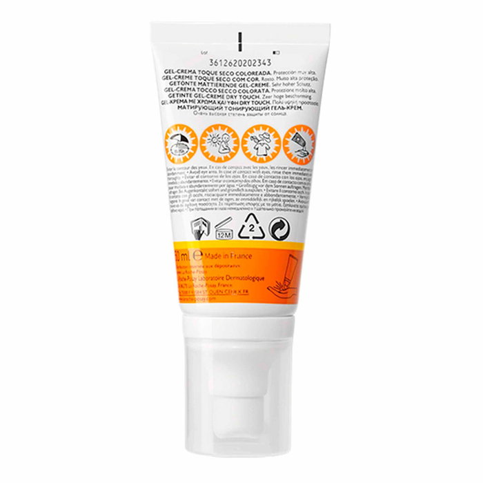 La Roche Posay Anthelios UVMUNE 400 Oil Control Gel-Crema con Color SPF50+ - Protector Solar Facial Antibrillos para Piel Grasa 50 ml