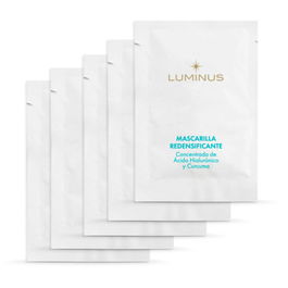 Luminus Mascarilla con Ácido Hialurónico y Espirulina - Efecto Lifting Inmediato, Rellena y Reduce Arrugas, Ilumina la Piel