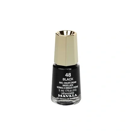 Mavala Laca de Uñas Nº 48 Black Miniatura