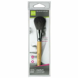 QVS Brocha para Colorete Define y Resalta | Brocha Blusher Brush de Cerdas Naturales para Aplicación Profesional