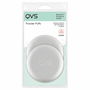 QVS Pufs para Polvos de Terciopelo de Algodón Set de 2 Esponjas para Maquillaje con Acabado Impecable y Duradero