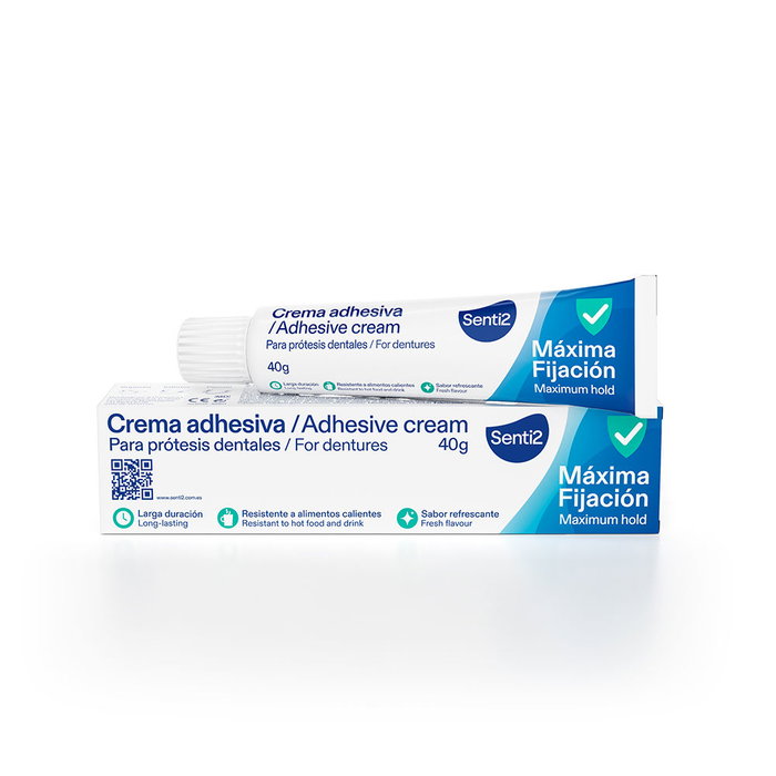Senti2 Crema Adhesiva para Prótesis Dentales 40g