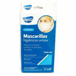 Senti2 Mascarilla Higiénica para Adulto 2 Ud.