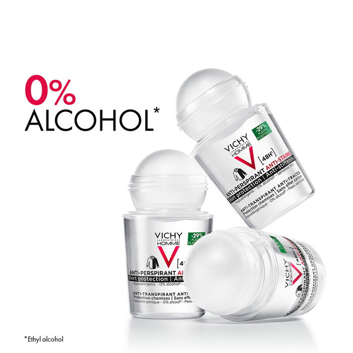 Vichy Homme Mineral Roll-On Desodorante Antitranspirante 50ml
