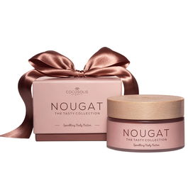 Cocosolis Body Butter Sparkling Nougat para Piel Suave y Luminosa, Con Brillo Elegante y Aroma Tentador