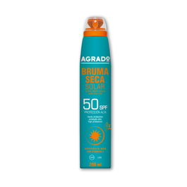 Agrado Bruma Seca Solar Spf50 Protección Alta 200 mL - Cuidado Solar Resistente al Agua