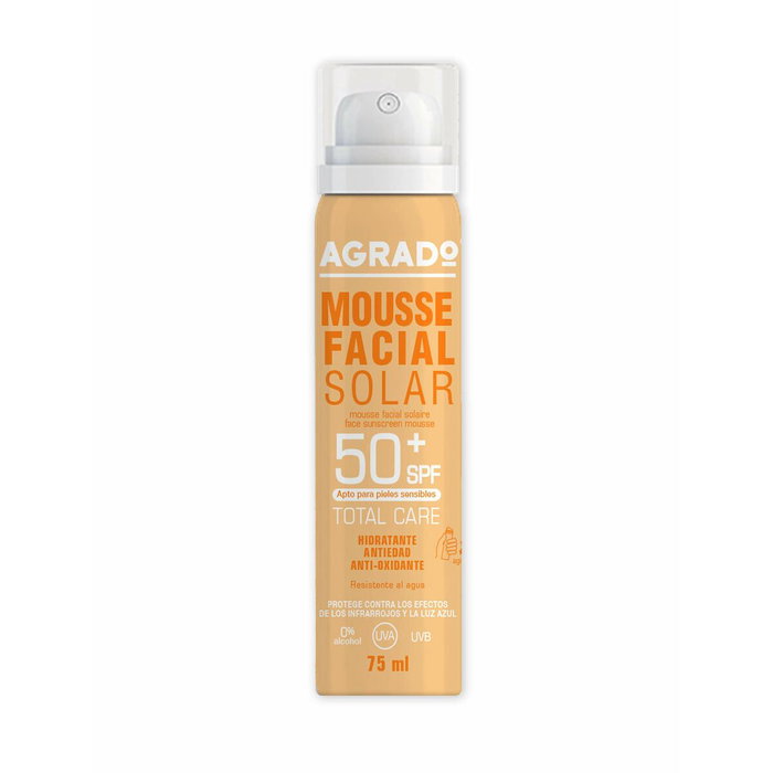 Agrado Mousse Facial Solar SPF 50+ 75ml Agrado Mousse Facial Solar SPF 50+ 75ml
